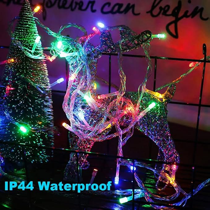 66Ft 200LED Multicolor Christmas Tree Lights String Light Indoor
