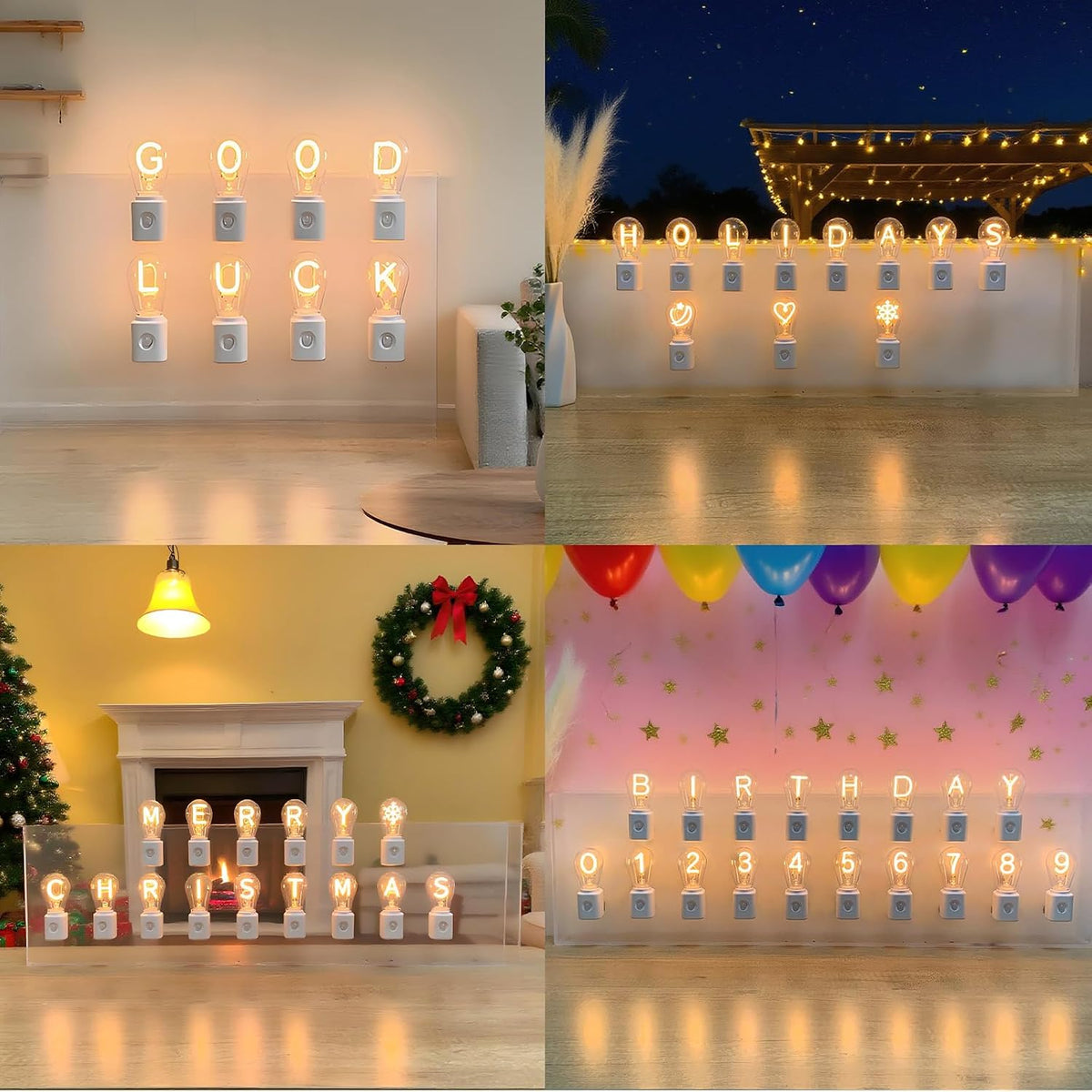 LED Night Lights Plug into Wall, Dimmable Night Light with Motion Sensors, Adjustable Brightness B-Type Nightlights, Warm 2200K, 1-Pack