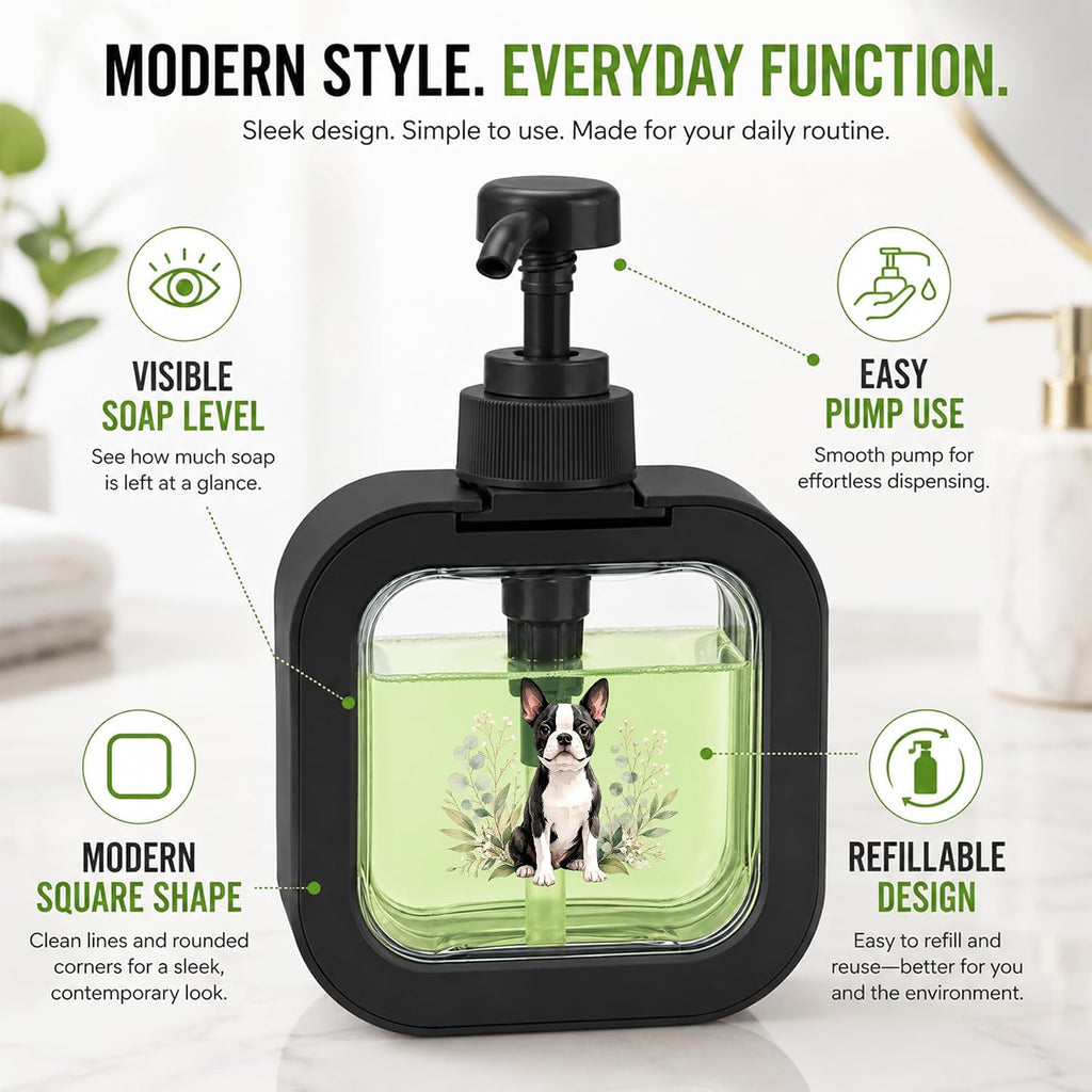Black Cat Soap Dispenser 500ml Pump Bottle for Hand and Dish Soap