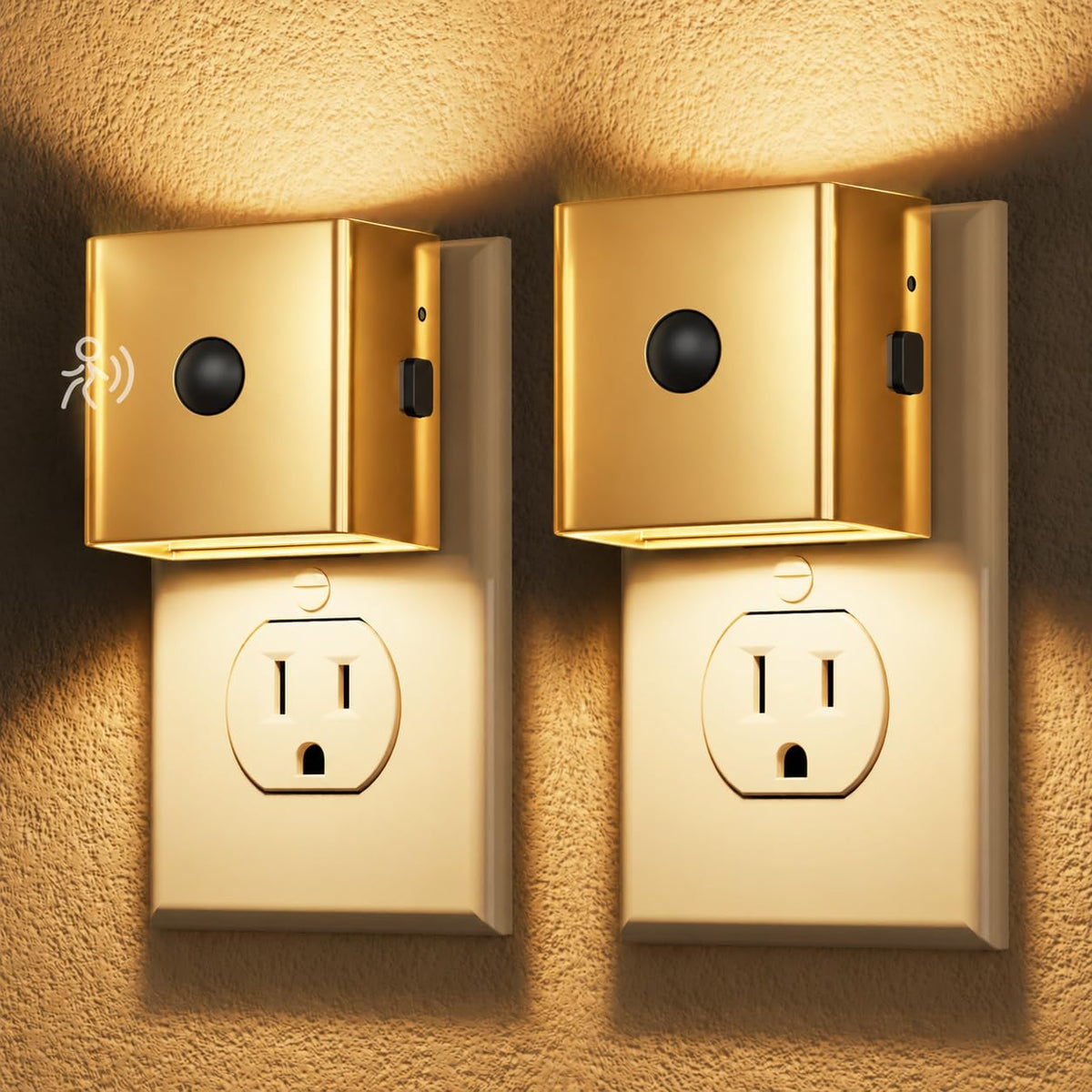 DORESshop LED Plug in Night Light,Motion Sensor Dusk to Dawn Night Light