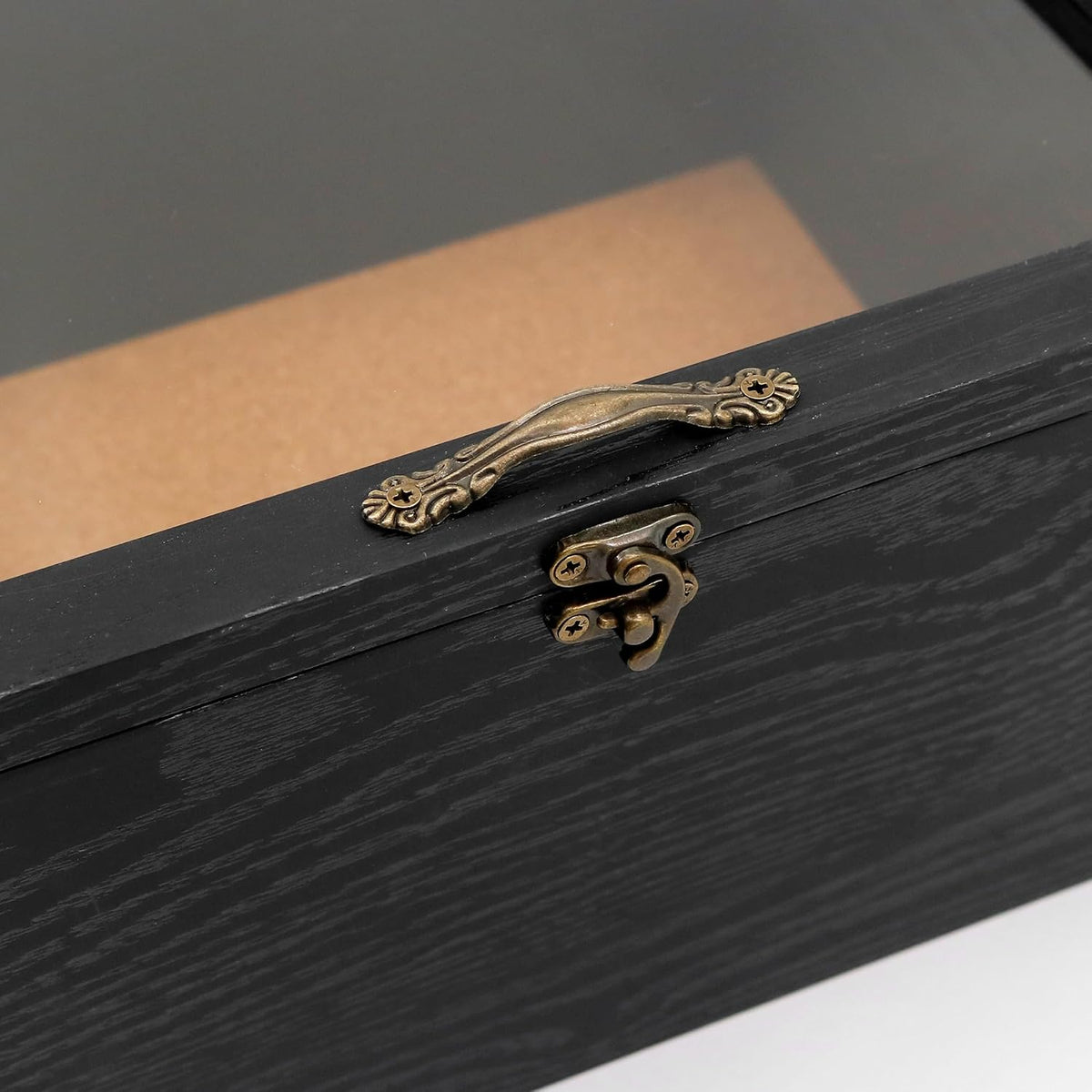 5 Inch Extra Deep Shadow Box Frame, 8x10 Black for Memorabilia Display
