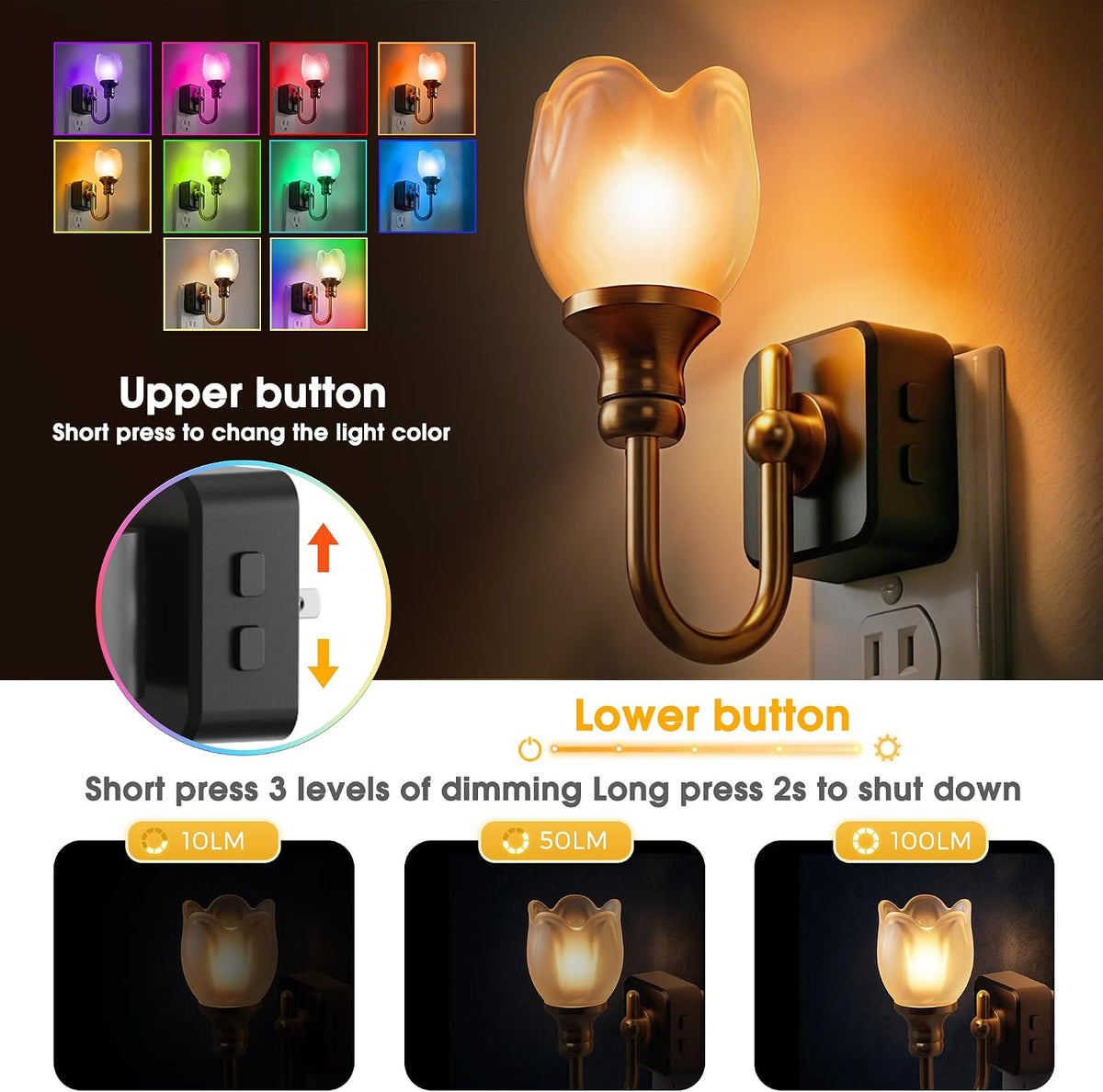 L LOHAS LED Night Lights Plug into Wall