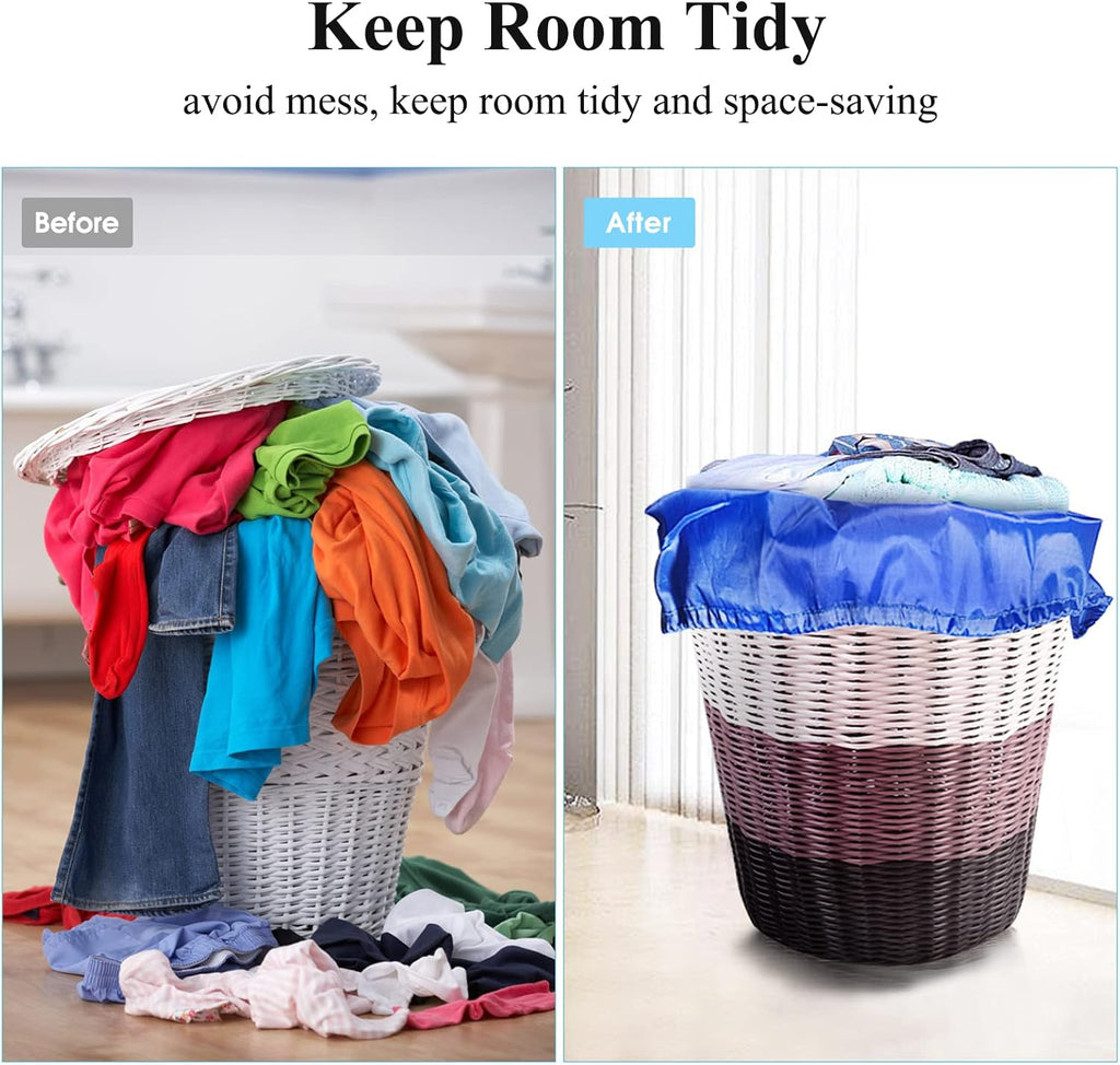 OTraki 2Pack Laundry Bag, Drawstring Laundry Basket Hamper Line Bag