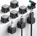JOYROOM 9 Pack Magnetic Cable Clips Cord Organizer Adhesive Wire Management