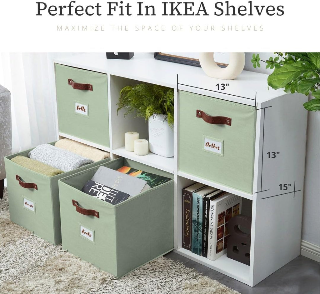 DECOMOMO Storage Bins, Storage Baskets for Shelves