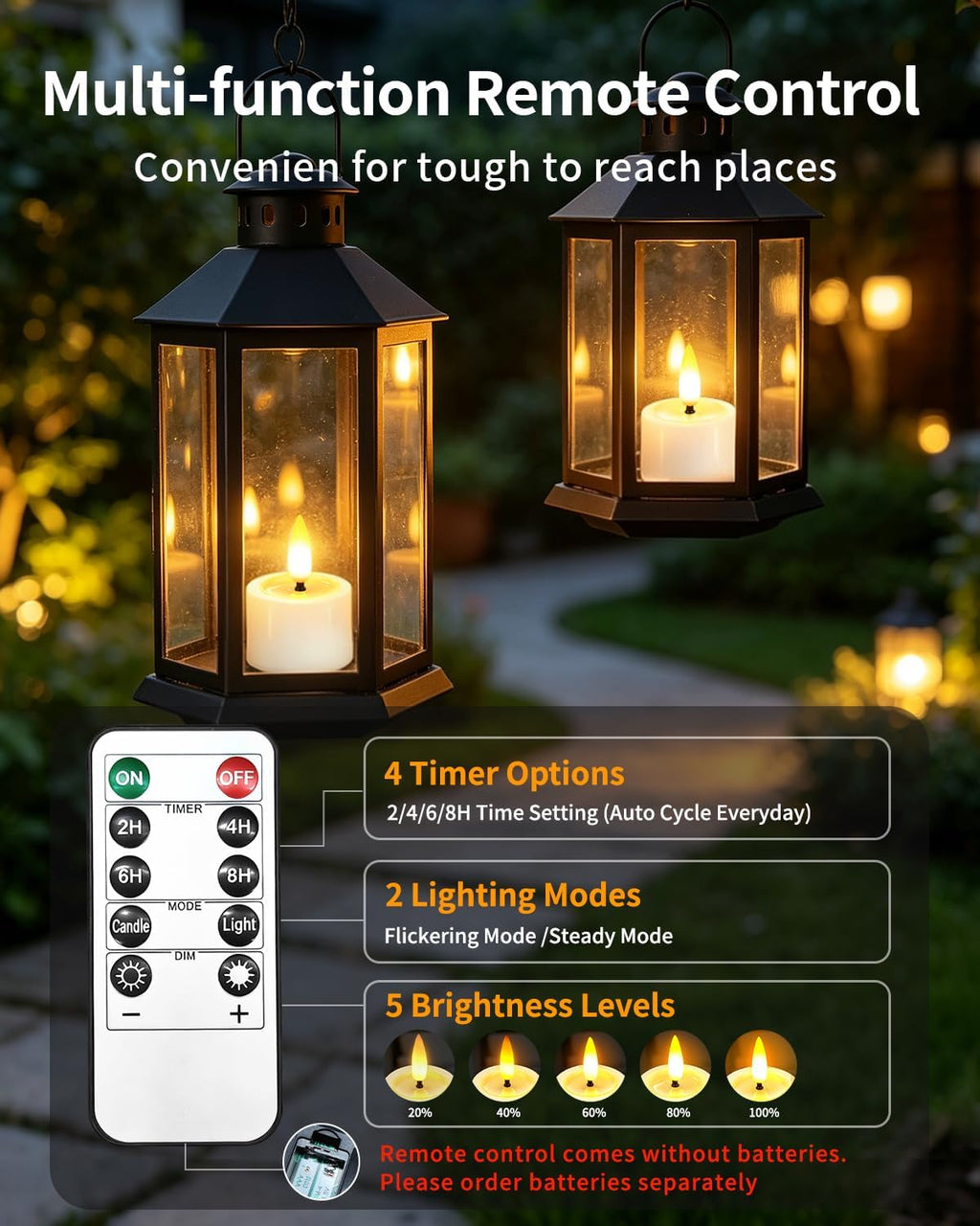 8 Pack Rechargeable Tea Lights Candles with Charging Base and Remote Timer