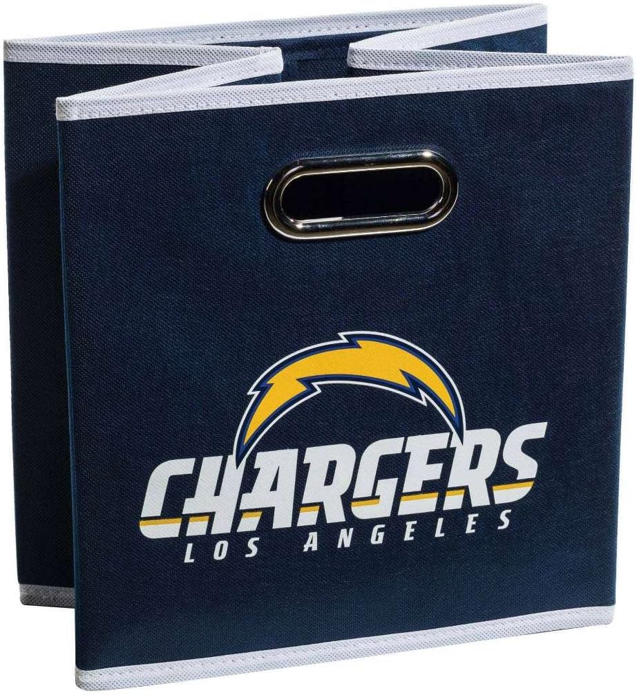 Franklin Sports NFL L.A. Chargers Collapsible Storage Bin