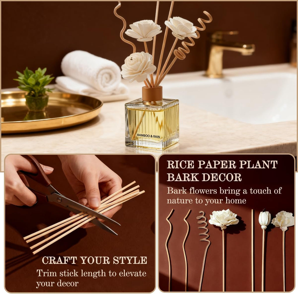 Peppermint & Eucalyptus Reed Diffuser 6.7oz (200ml) Bedroom & Home Decor