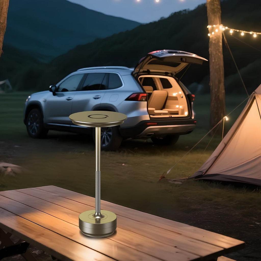 UdoUto 2-Pack Cordless Table Lamps Rechargeable, Silver