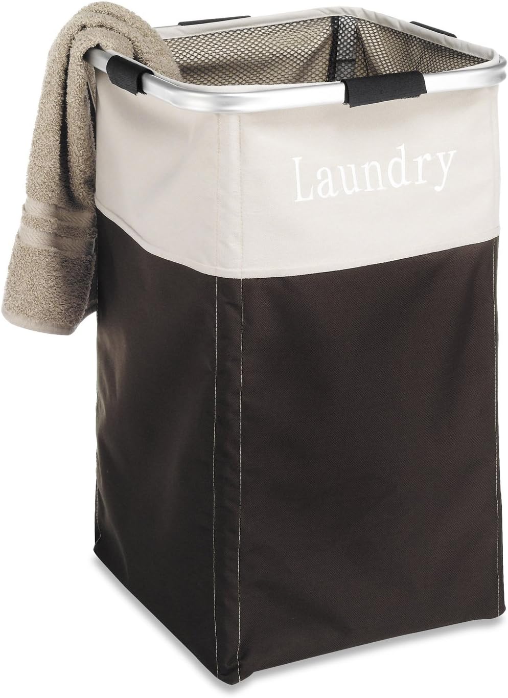 Whitmor Easy Care Laundry Hamper - Espresso