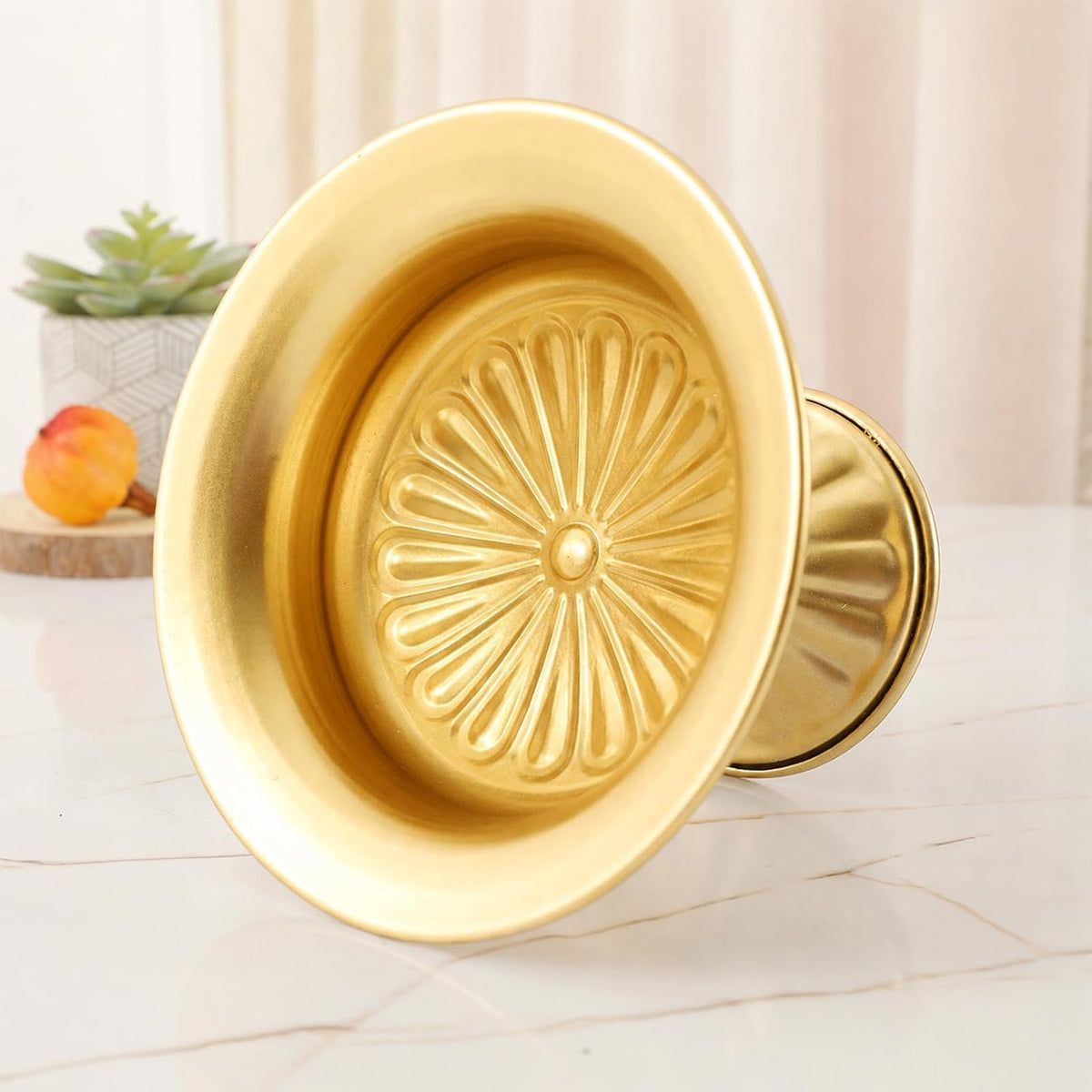 8Pcs Gold Compote Vases for Centerpieces, 4.7in Small Flower Vases