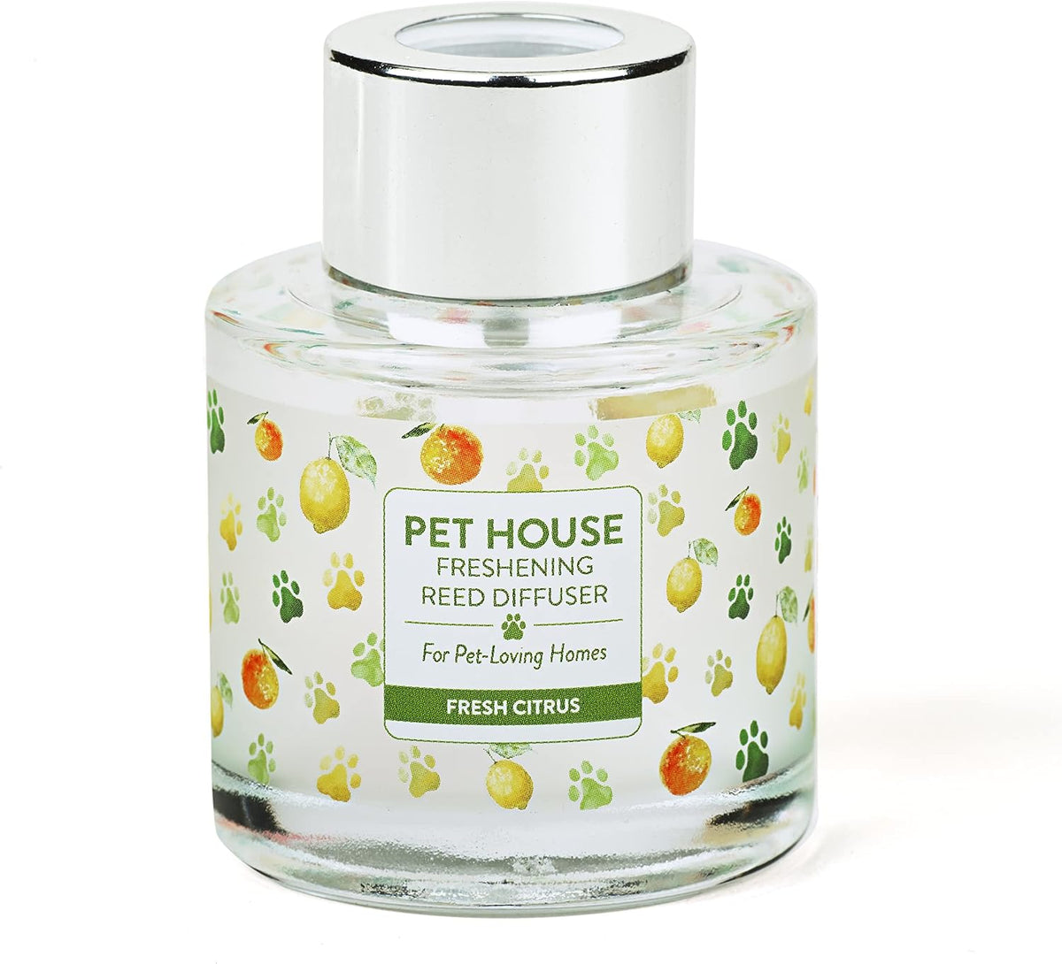 Fresh Citrus Home Freshening Reed Diffuser Set Pet House