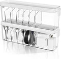 Desktop Charger Cord Storage Organizer Box Cable Organizer Box With Lid