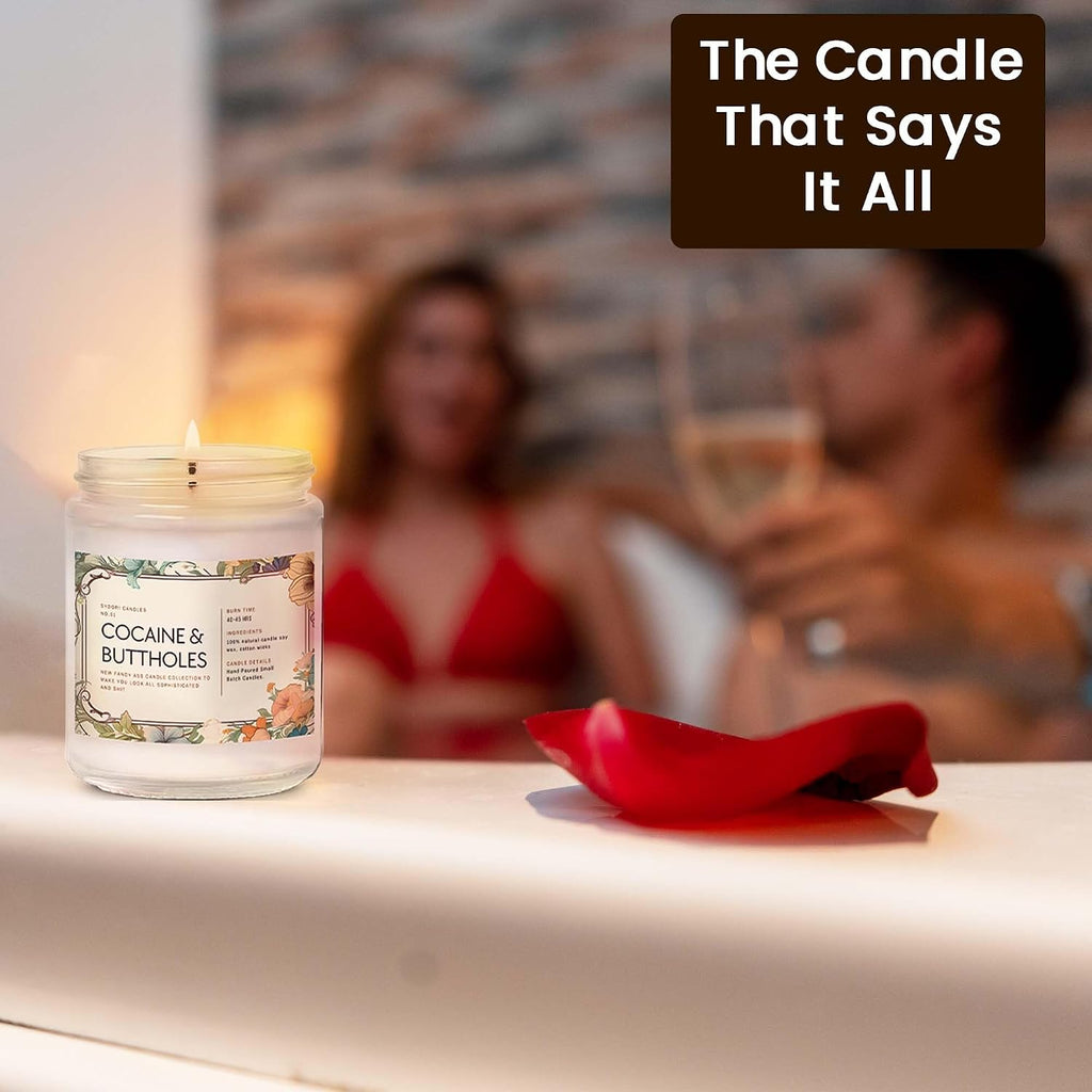 Funny Scented Candle, Sophisticated AF Lavender Candle, 7oz Soy Wax
