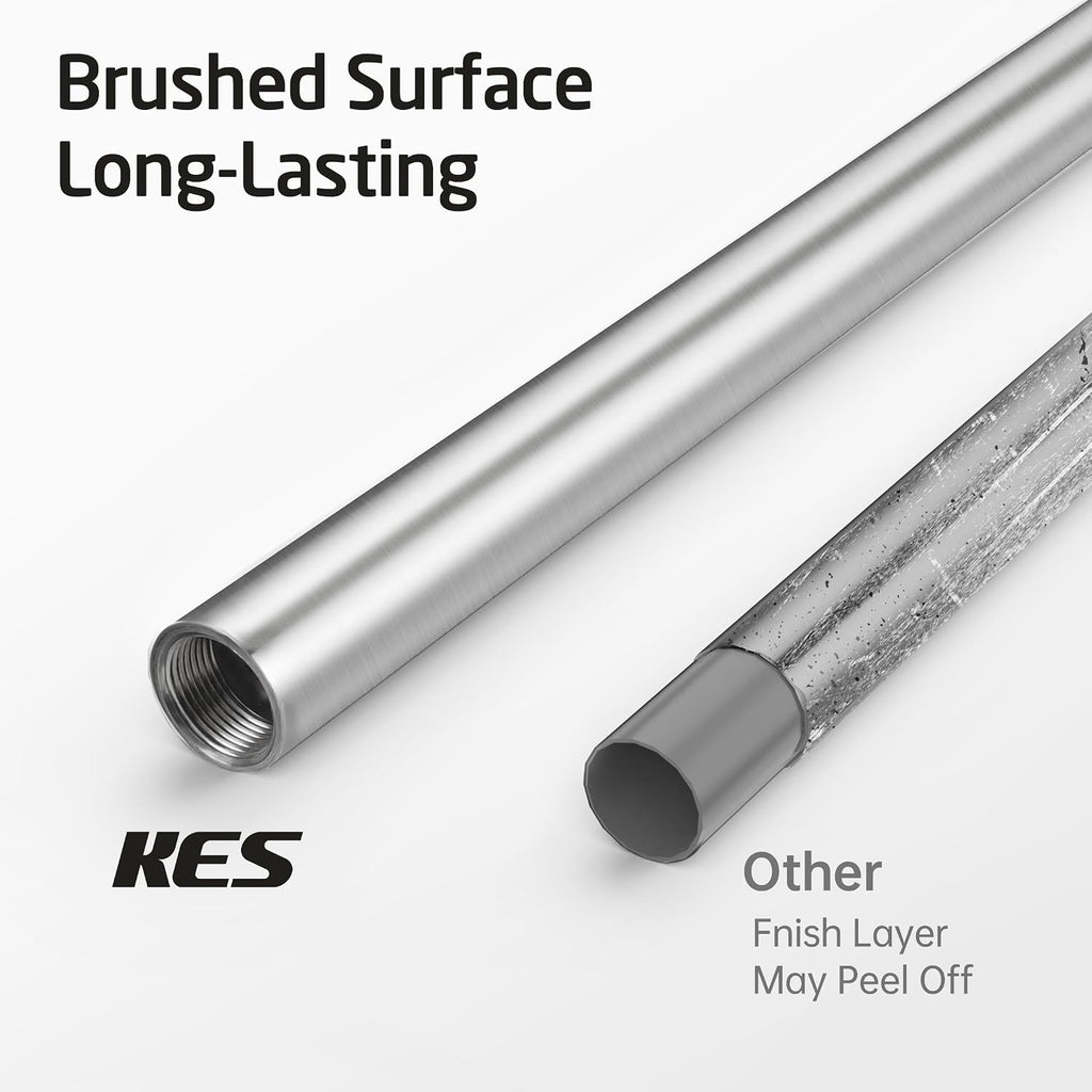 KES Toilet Paper Holder Stand, Natural Marble Base, Brushed Steel