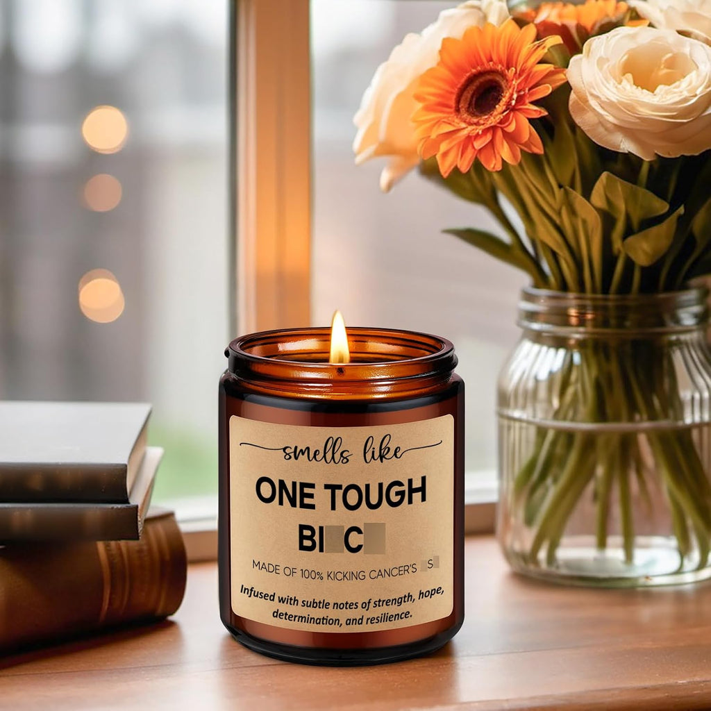 LEADO Candle, Breast Cancer Survivor Gifts for Woman, Chemo Gifts for Women