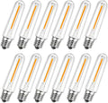 KGC 12 Pack LED T13 Replacement Light Bulbs for S14 Outdoor String Lights, 0.6W Night Lights Bulb Equivalent to 11W Incandescent Bulb, 2200K Warm White, E12 Candelabra Bulbs Dimmable