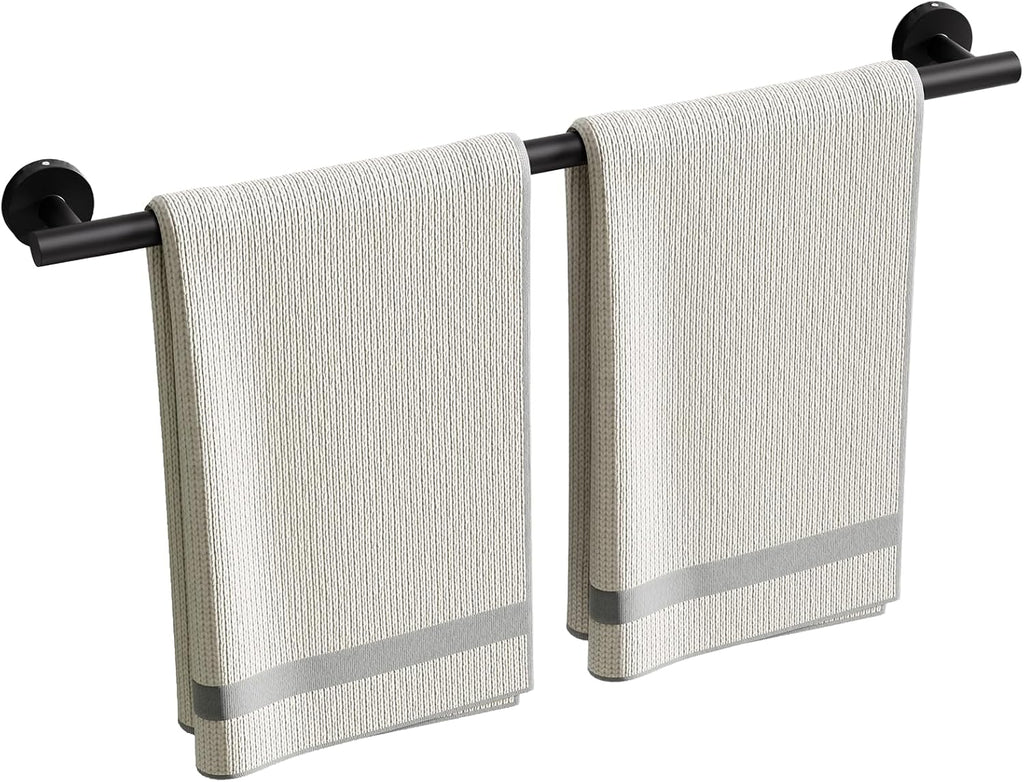 24 Inch Towel Rack for Bathroom, Matte Black