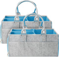 Mr. Pen- Large Baby Diaper Caddy Organizer, 2 Pack, Blue Inside