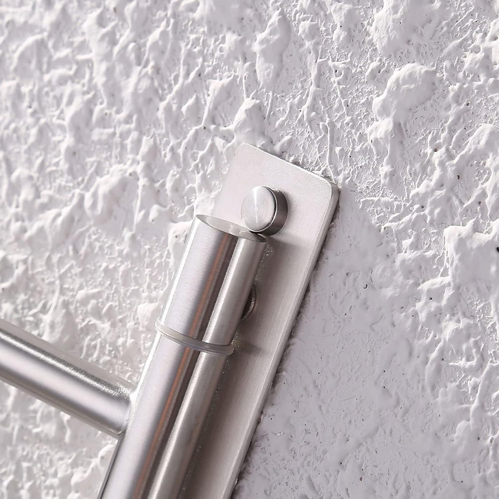 KES Bathroom Towel Bar 13.8 Inch, Swing Out 2-Arm, Wall Mounted