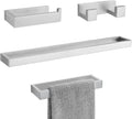 Lairuier Brushed Nickel Bathroom Hardware Accessories, 4PCS Towel Bar Set