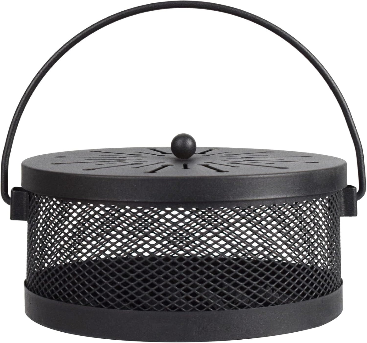 A&M Tech Black Mosquito Coil Holder Incense Coil Burner Indoor Outdoor Camping Use Portable Mosquito Repellent Coil Holder Incense Burner Holder 6.2 Inches Diameter