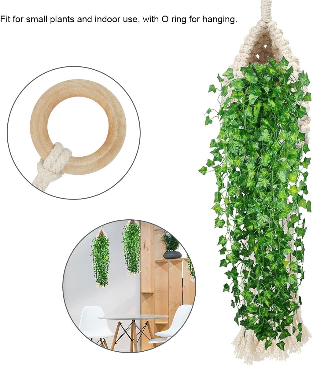 2 Pack Macrame Plant Hanger Hanging Planters Handmade Hanging Plant Holder