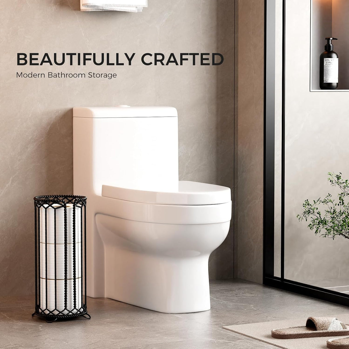 Toilet Paper Holder Stand,Freestanding Toilet Paper Reserve Storage Stand
