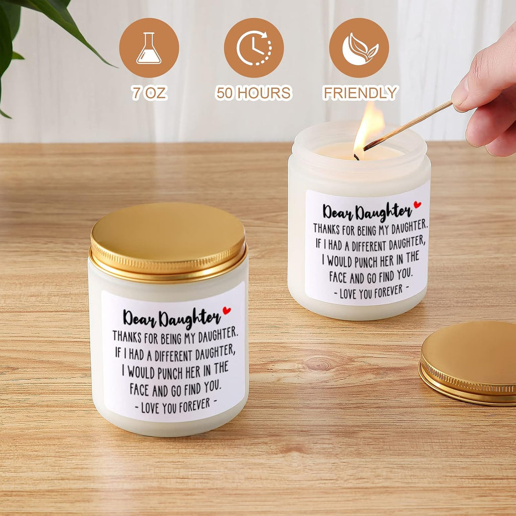 Daughter Gifts from Mom Dad, Daughter Birthday Gift Ideas Christmas Candle