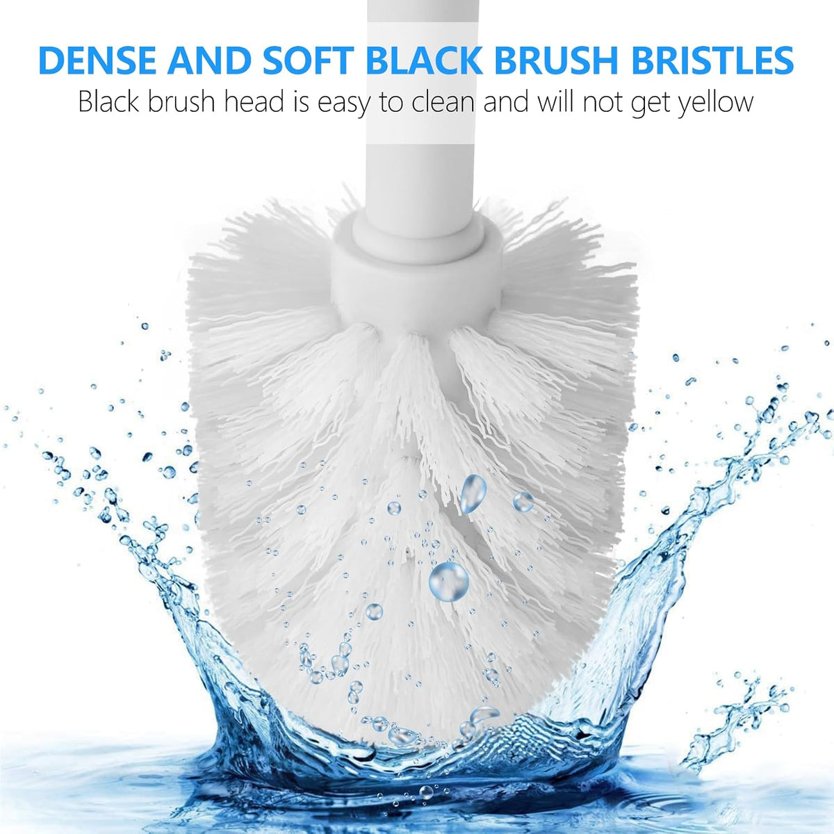 SetSail Toilet Brush, Holder Toilet Brushes for Bathroom,White,2 Packs