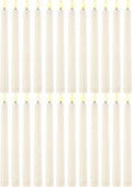 30 Pcs 11 Inch Flameless Taper Candles LED Candles Bulk, Roman Style,Ivory