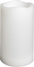 Waterproof Outdoor Flameless Pillar Candle with Timer, 1 Pack, 3” x 5”