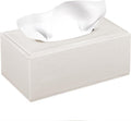 Linen Tissue Box Cover Rectangle,Aesthetic Facial Tissue Cube Box Holder