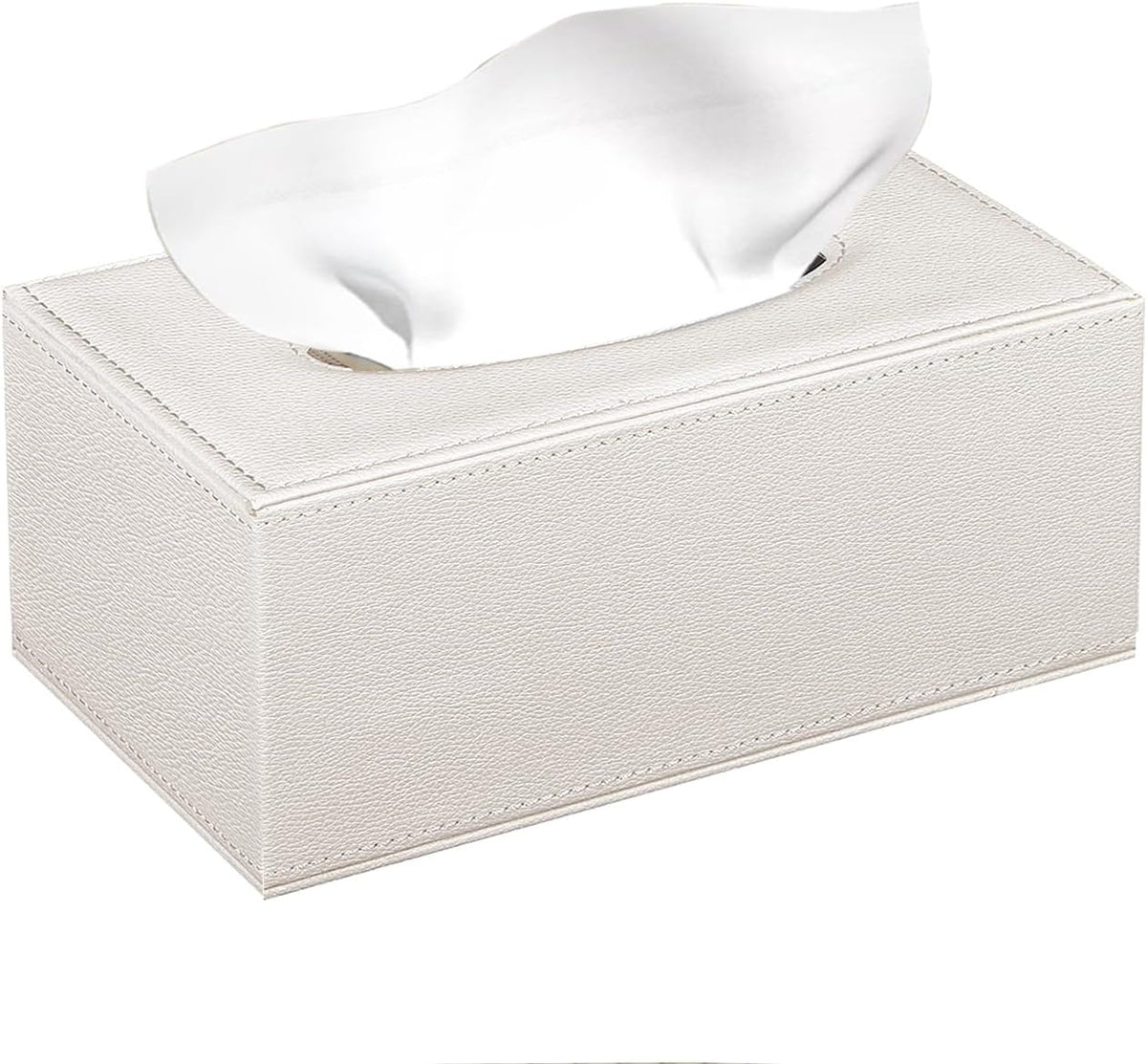 Linen Tissue Box Cover Rectangle,Aesthetic Facial Tissue Cube Box Holder