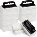 Maxdot 18 Pcs Handled Bath Scrubber Sponge Scrub Pad with Handle Cleaning