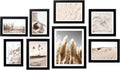 ArtbyHannah Gallery Wall Frame Set, 8 Pack Black Picture Frames, Small