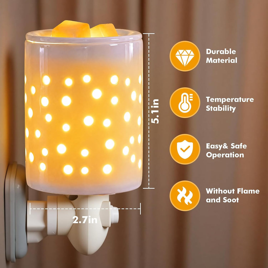 Bobolyn Plug in Wax Warmer Burner Electric Outlet Wall Plug-in Electric Wax Melt Warmer for Scented Melts Essential Oil Home Decor Gifts for Women