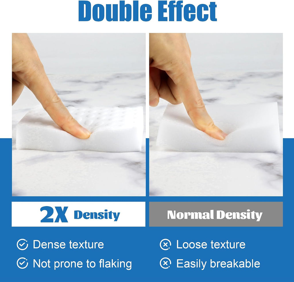 20 Pack Magic Sponges Cleaning Eraser, 2X Density Melamine Sponges