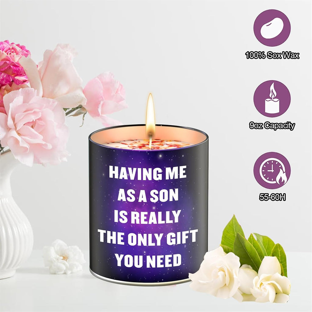 Christmas Mothers Day Birthday Gifts for Mom from Son,Scented Candles