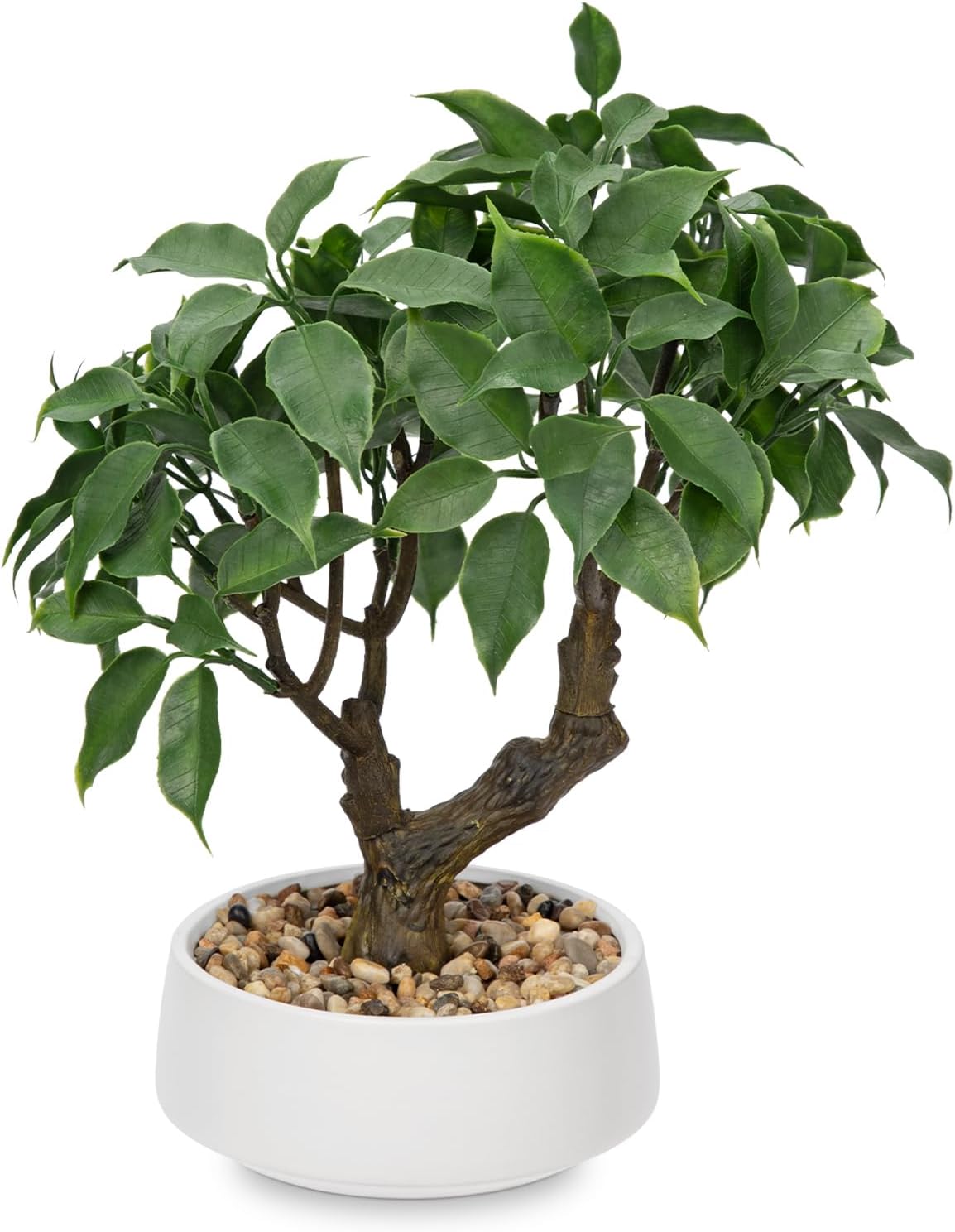 Artificial Bonsai Tree, Small Ficus Bonsai Tree 13" Indoor Bonsai Tree