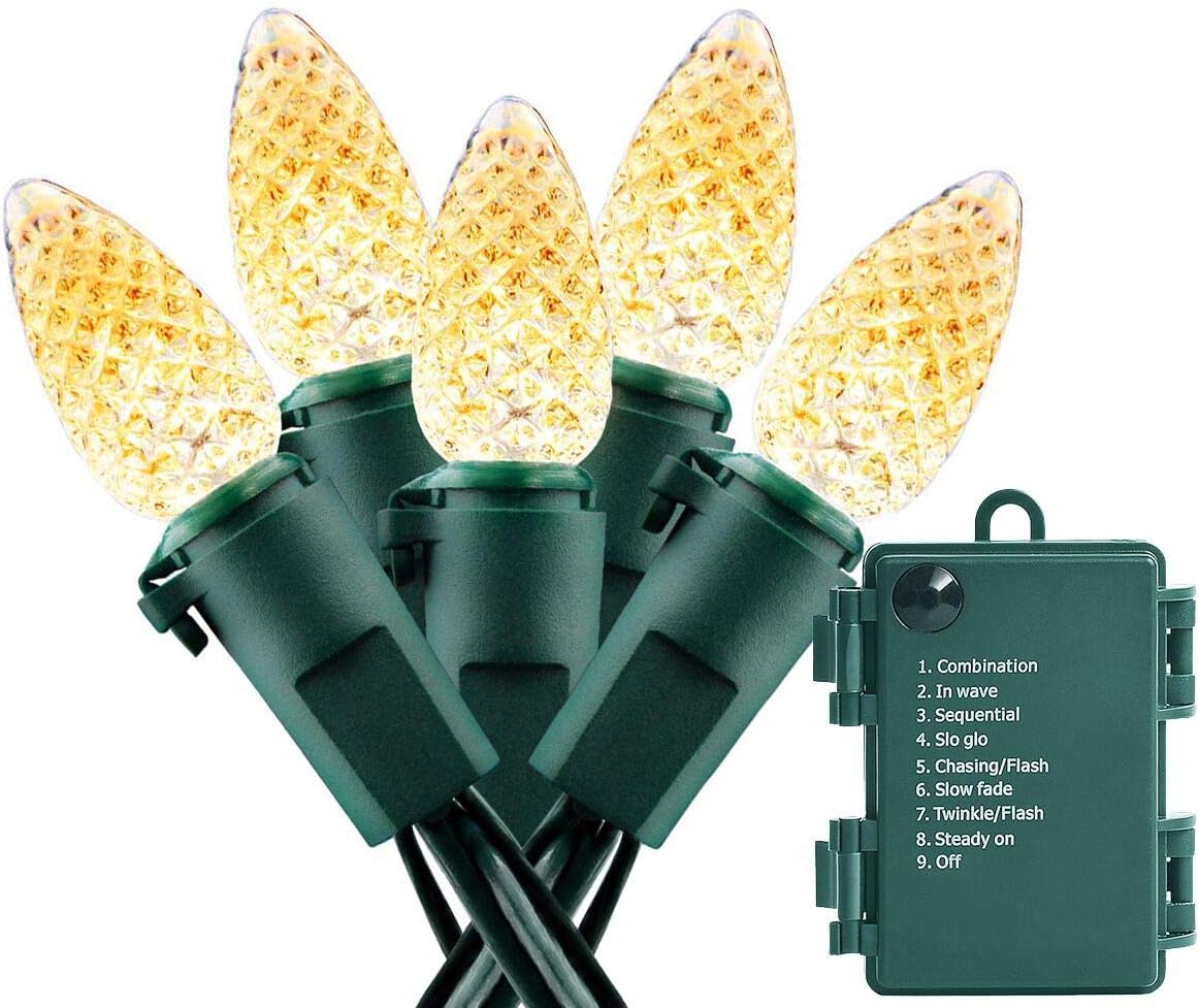 ASENEK Christmas String Lights (Warm White, C3 50LED)