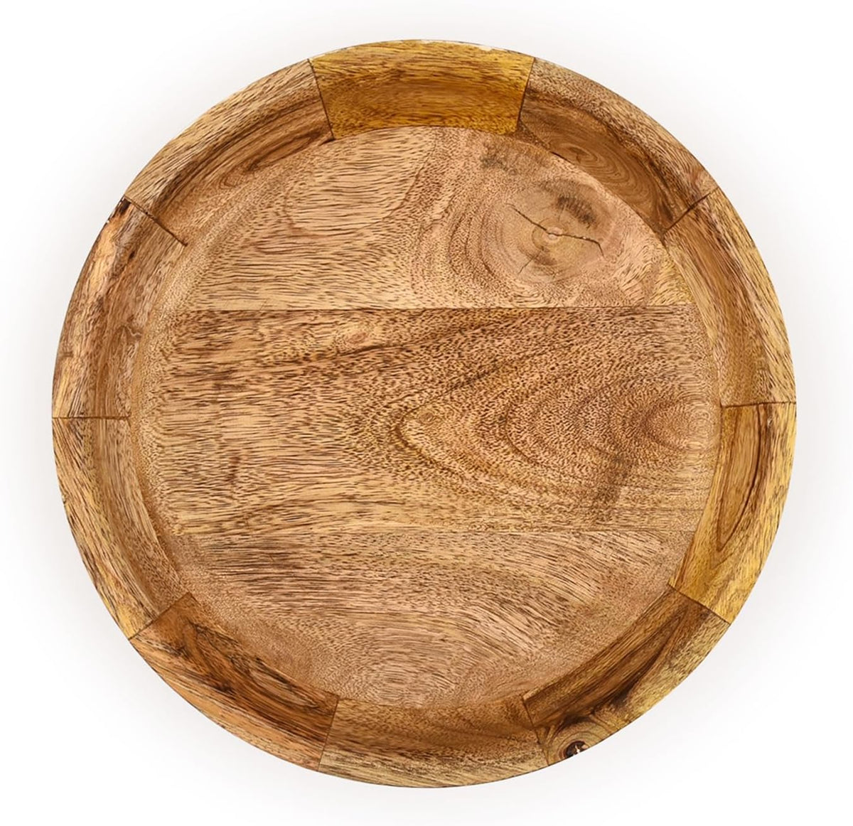 Decorative Bowl Mango Wood Bowls for Decor Wooden Bowl for Table Centerpiece Wooden Bowls for Home Décor (10" X 10" X 2.5")