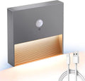 rechargeable battery night light motion sensor light indoor Warm White stair lights night light motion sensor stick on lights, Adjustable Brightness for Wall, Stairs, Cabinet, Hallway (1 Pack)