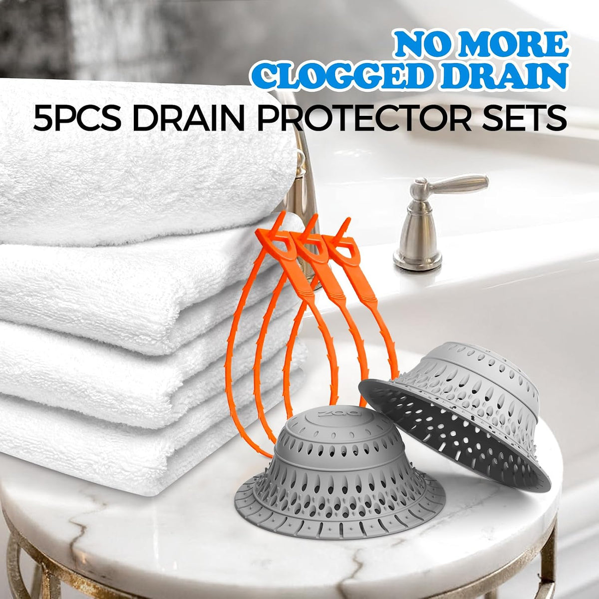 zaa Bathtub Drain Strainer Silicone Bathroom Stopper Fixture Accessories