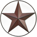 JoyEvy 24.5" Red Large Barn Star Wall Decor-Americana Exterior House Decor-Metal Star for Outside Texas Stars Art Rustic Vintage Western Country Home Farmhouse Wall Decoration