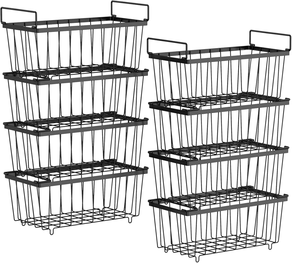 iSPECLE Chest Freezer Organizer - Storage Baskets for 5 to 7 Cu.Ft, 8 Pack