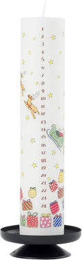 Alison Gardiner Santa's Sleigh Pillar Candle, 50hr Burn, Unscented