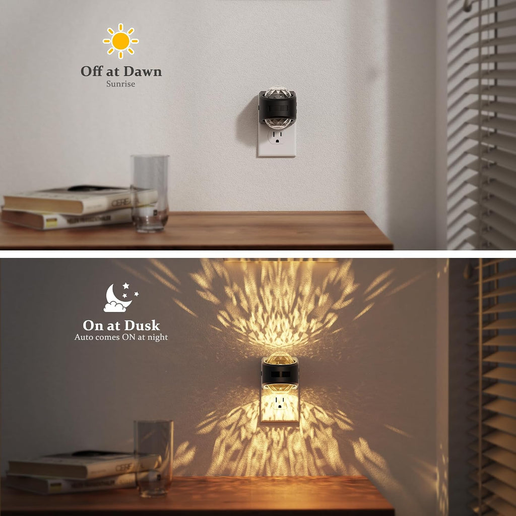 JandCase Motion Sensor Night Light, 3 Color Night Lights Plug into Wall