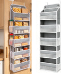 5-Tier Over The Door Pantry Organizer, Kitchen & Bathroom Storage, Grey