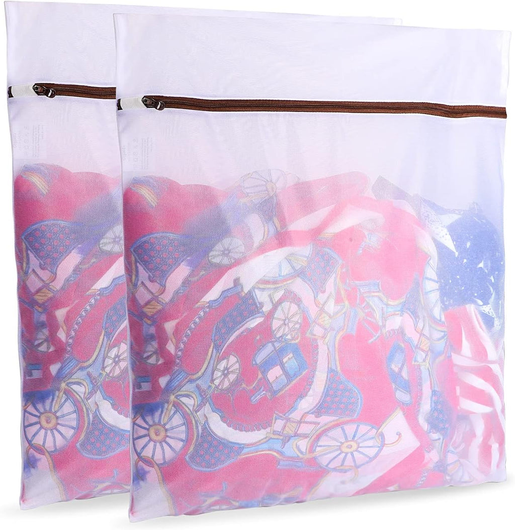 GOGOODA 2 Pack Extra Large Mesh Laundry Bags 24 x 31 in Fine Mesh Wash Bags